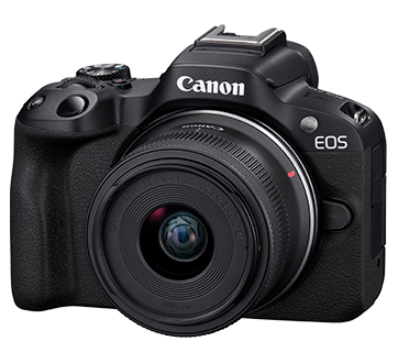 Canon EOS R50 Mirrorless Camera with RF-S 18-45mm Lens (Black) | Camera Ark