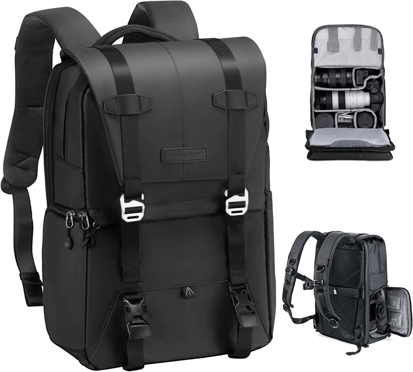 K&F Concept Urban Wander 01 20L Camera Backpack Black | Camera Ark