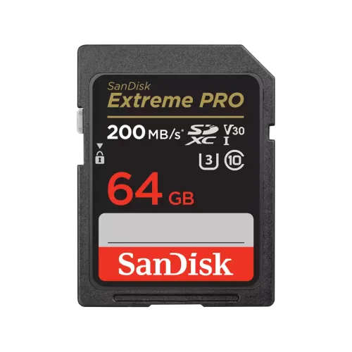 Sandisk Extreme PRO 64GB SD UHS-I V30 Memory Card | Camera Ark