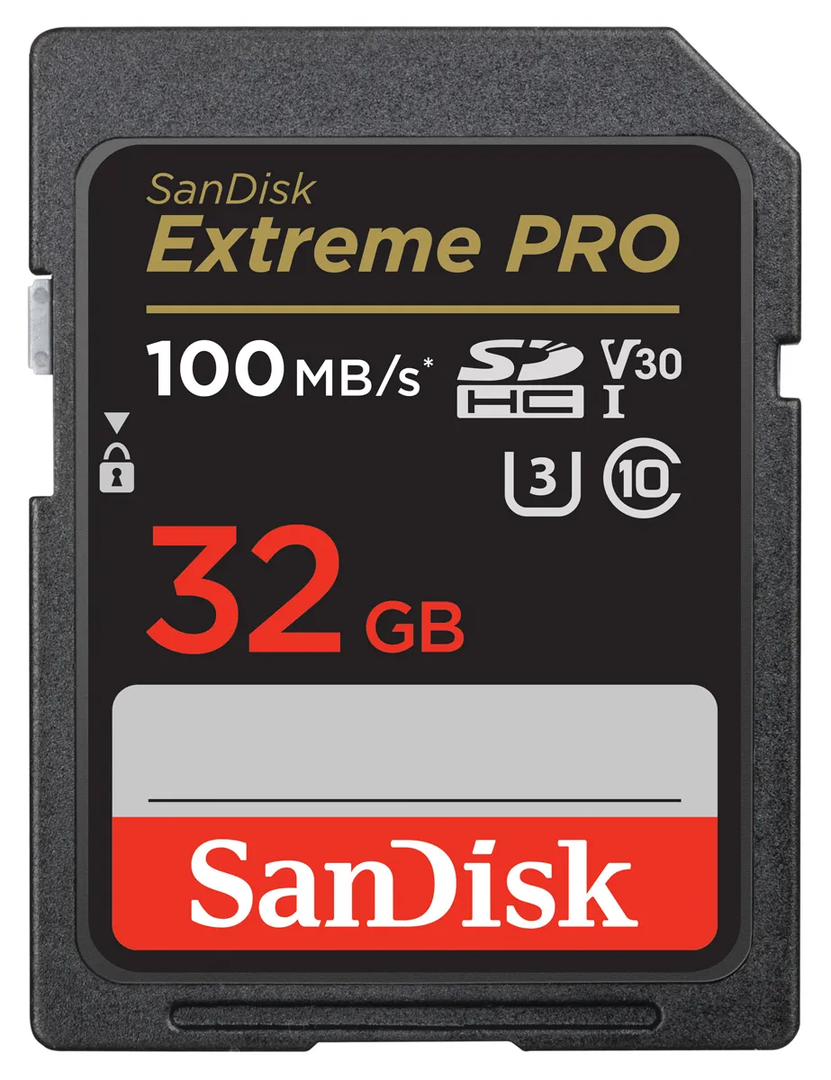Sandisk Extreme PRO 32GB SDHC UHS-I Memory Card | 100MB/s | Camera Ark