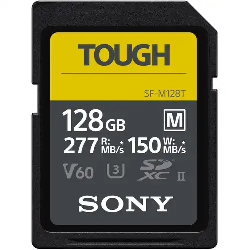 Sony 128GB SF-M TOUGH UHS-II SDXC Card | 4K & High-Speed Memory | Camera Ark