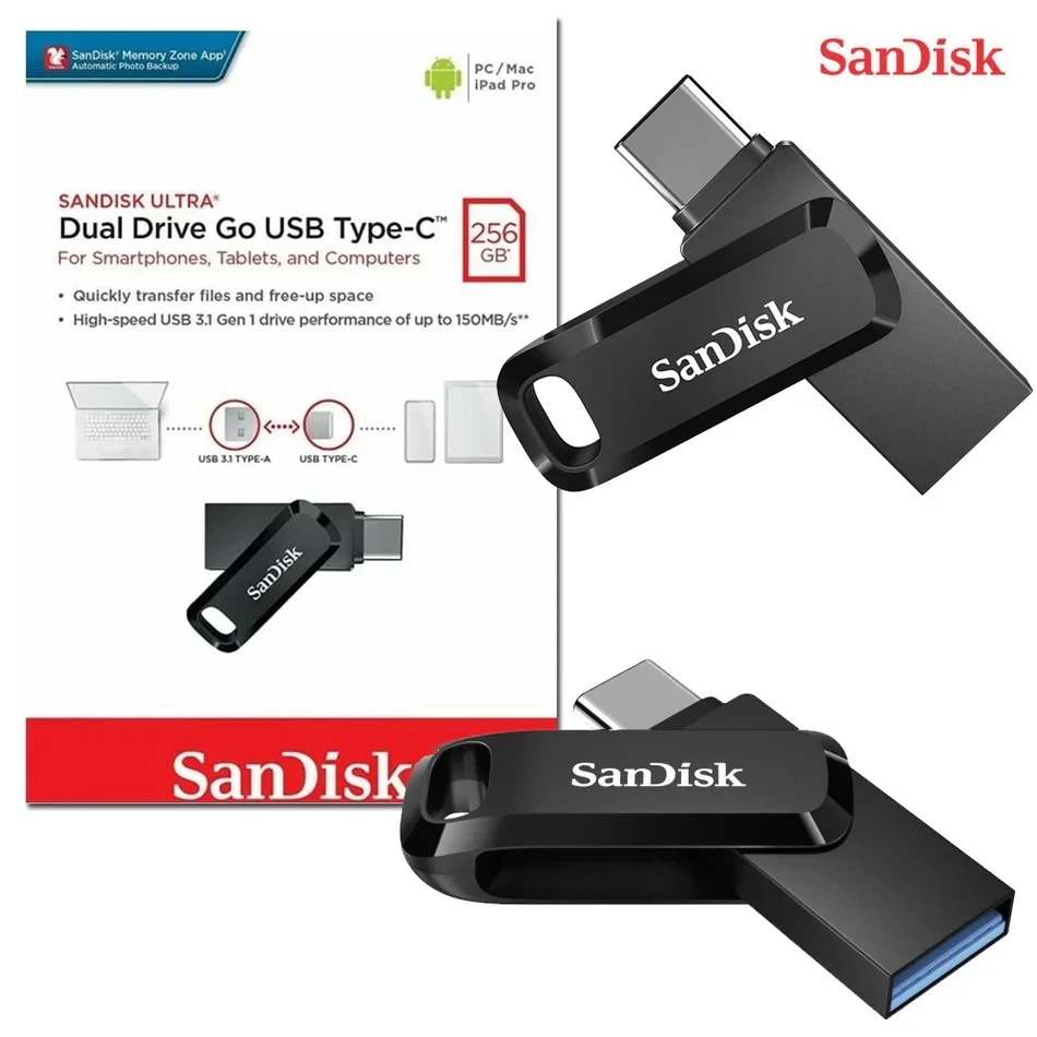 Sandisk 256GB USB Type-C OTG 400MB/s | Camera Ark